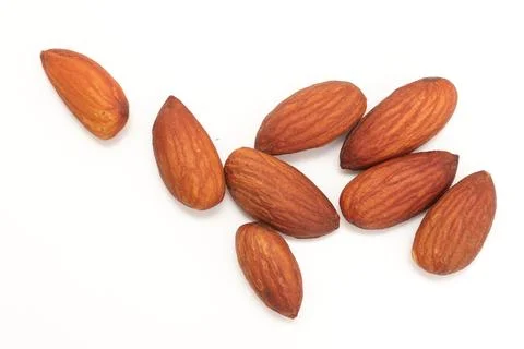 Almonds nut isolated on white background Фото