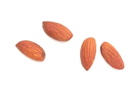 Almonds nut isolated on white background Фото