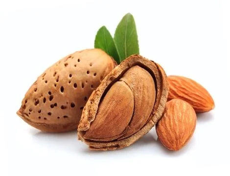 Almonds nuts . Foto stock
