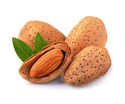 Almonds nuts. Stock Photos