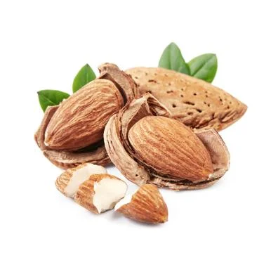Almonds nuts Stock Photos