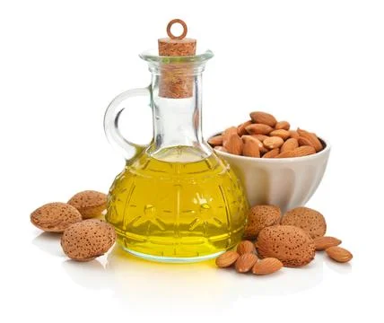 Almonds oil Stock Photos