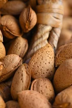 Almonds organic Stock Photos