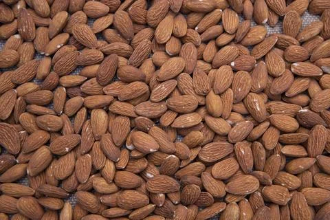 Almonds Pattern texture can be used as a background wallpaper Stock Photos