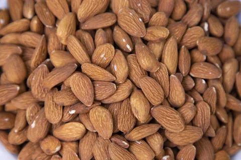 Almonds Pattern texture can be used as a background wallpaper Stock Photos