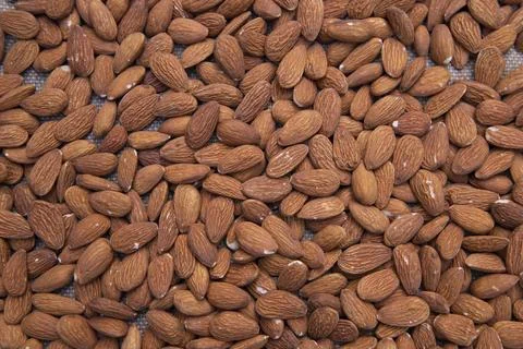 Almonds Pattern texture can be used as a background wallpaper Stock Photos