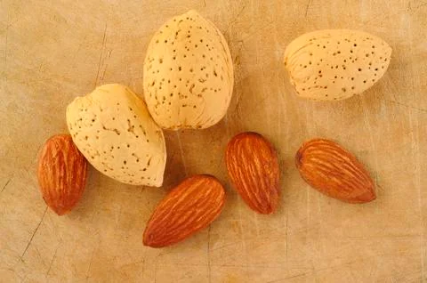 Almonds Foto stock
