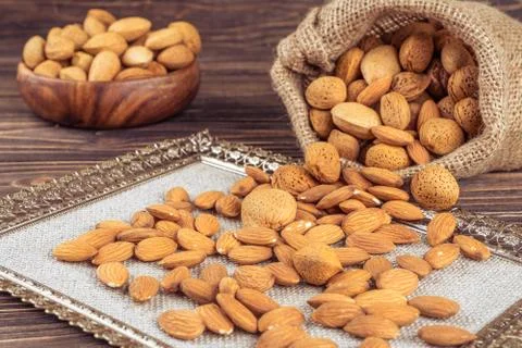 Almonds Foto stock