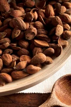 Almonds on a Plate Stock Photos