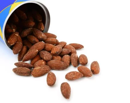 Almonds salted Stock Photos