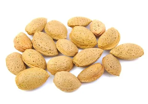 Almonds in shell Stock Photos