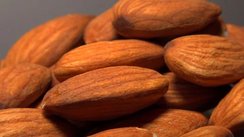 Almonds spin closeup Stock Footage 121651752