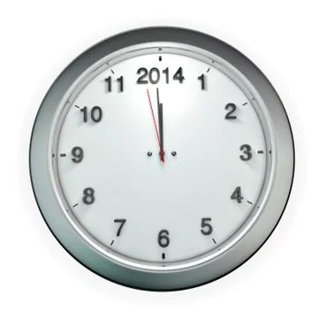 Almost 2014 o'clock Illustrazione stock
