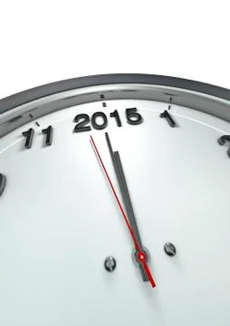 Almost 2015 o'clock Illustrazione stock