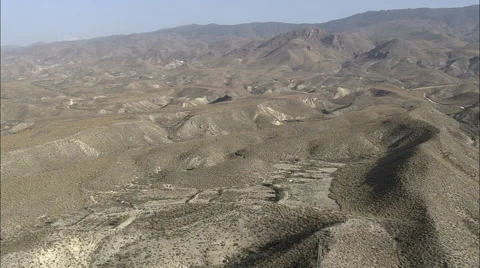 Almost bare mountains on way to Almeira Stock Footage 66824073