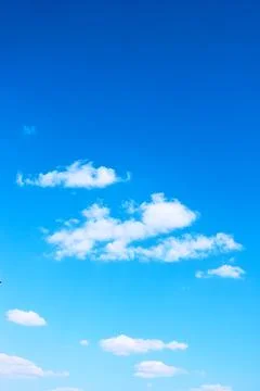 Almost clear blue sky Stock Photos