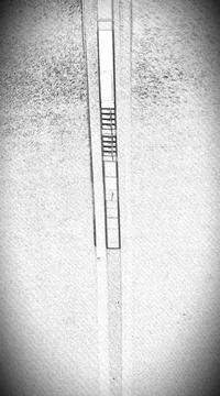Almost closing the elevator door. Illustrazione stock