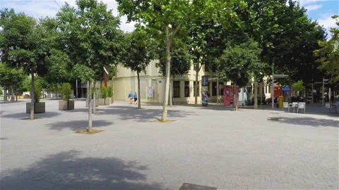 Almost Empty Streets Post Pandemic Timelapse Stock Footage 136411906