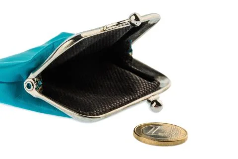 Almost empty wallet Stock Photos