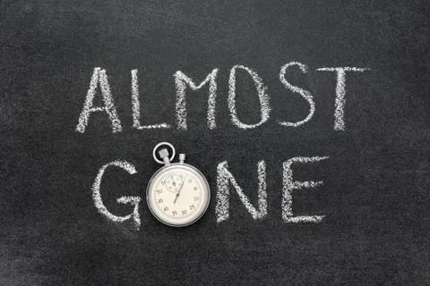 Almost gone Foto stock