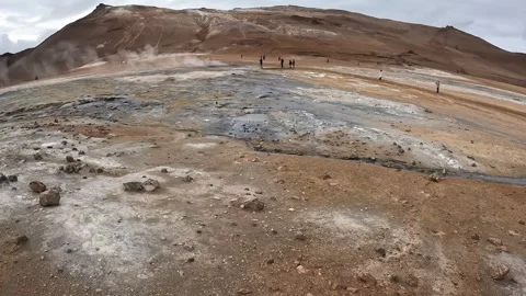 Almost Mars like landscape, Iceland. Video stock 255864951