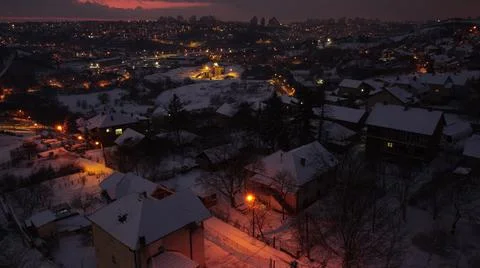 Almost night flight Foto stock