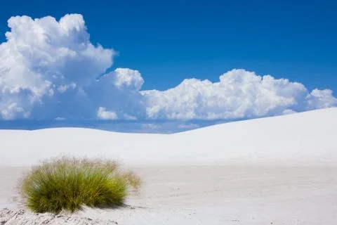 Almost nothing but white sand Stock Photos