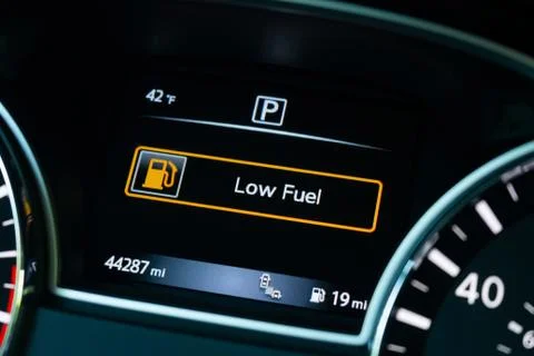 Almost out of fuel Foto stock