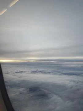 Almost sunset at sky Stock Photos