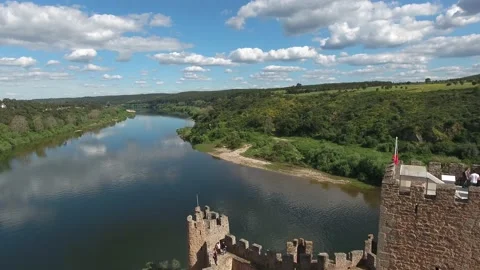 Almourol Templar Castle Stock Footage 149773733