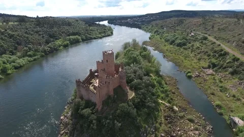 Almourol Templar Castle Stock Footage 149773823