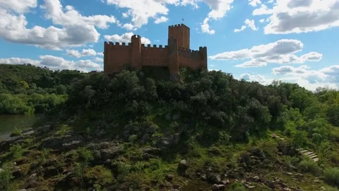 Almourol Templar Castle Stock Footage 149774445