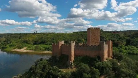 Almourol Templar Castle Stock Footage 149774487