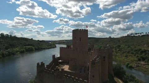 Almourol Templar Castle Stock Footage 149774555