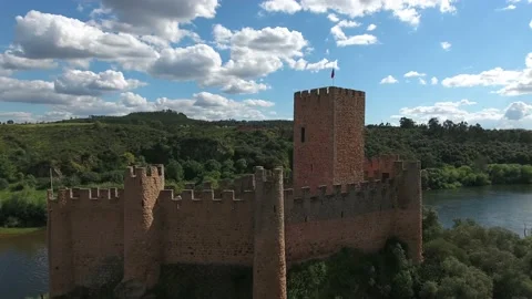 Almourol Templar Castle Stock Footage 149774586