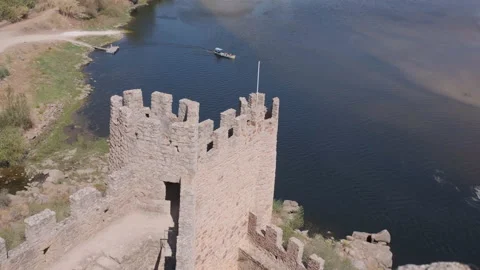 Almourol Templar Castle Stock Footage 204806961