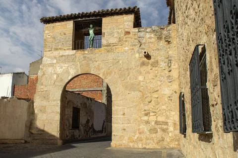 Almud Gateway, belmonte, cuenca Stock Photos