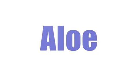 Aloe Animated Word Cloud Isolated On White Stockbeeldmateriaal 103558492