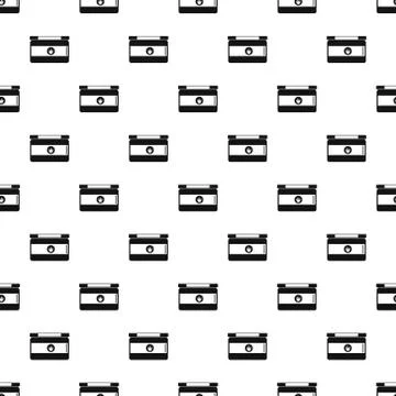 Aloe cream pattern seamless Illustrazione stock