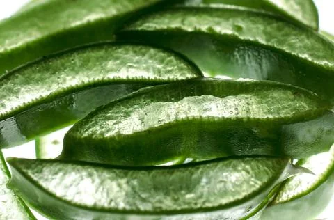 Aloe cut macro Stock Photos