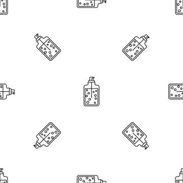 Aloe dispenser gel pattern seamless vector Stock Illustration