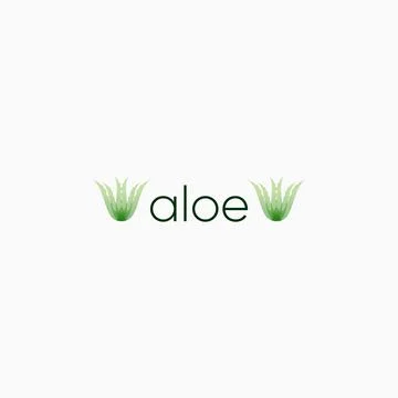 Aloe logo Stock Illustration