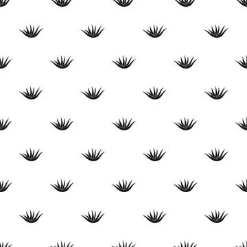 Aloe plant pattern seamless vector Stock Illustration