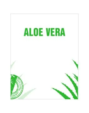Aloe vera flyer Stock Illustration