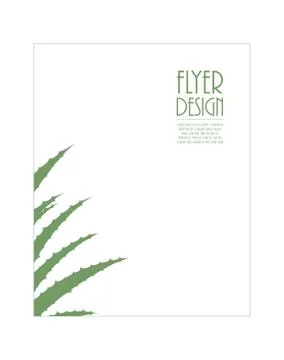 Aloe Vera flyer Stock Illustration