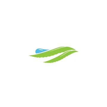 Aloe Vera label Stock Illustration
