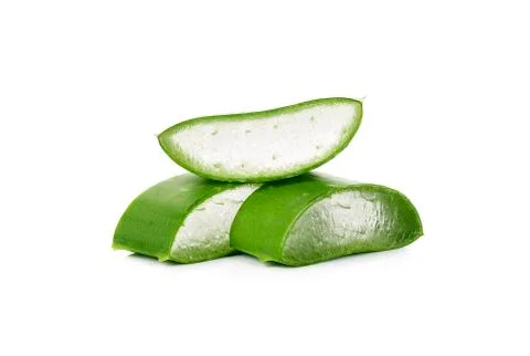 Aloe vera leaf  isolated Stock Photos