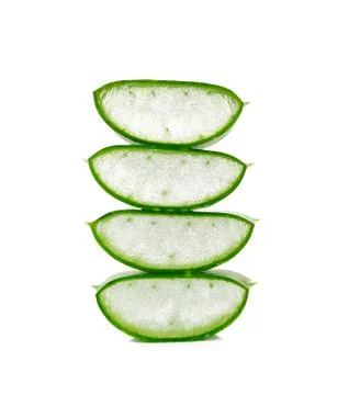 Aloe vera leaf  isolated Stock Photos