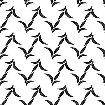 Aloe vera leaf pattern seamless vector Illustrazione stock