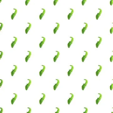 Aloe vera leaf pattern seamless green succulent background Stock Illustration